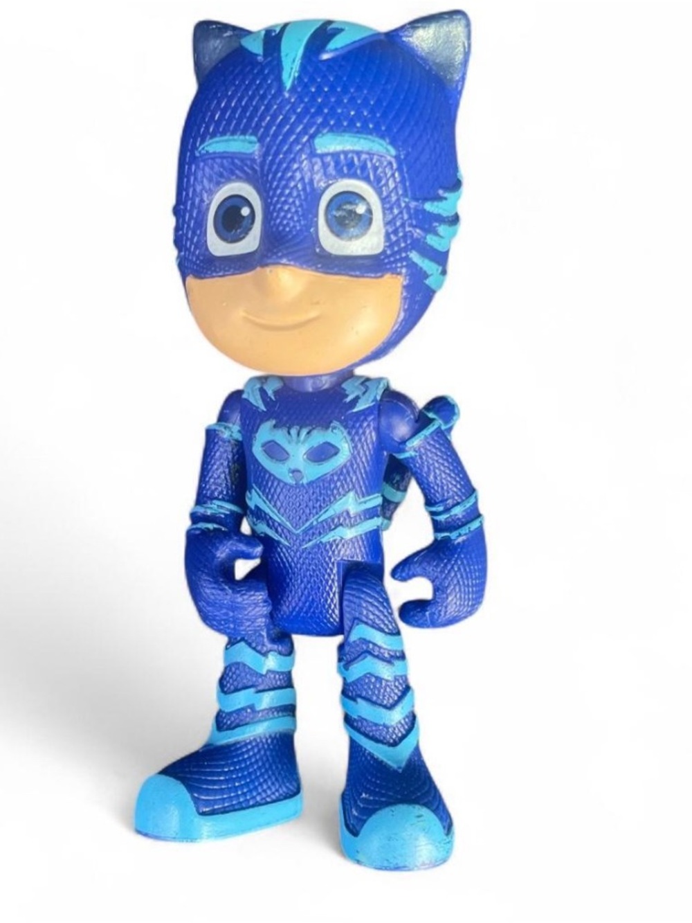 PJ Masks Catboy action figure with blue and lighter blue striped toy